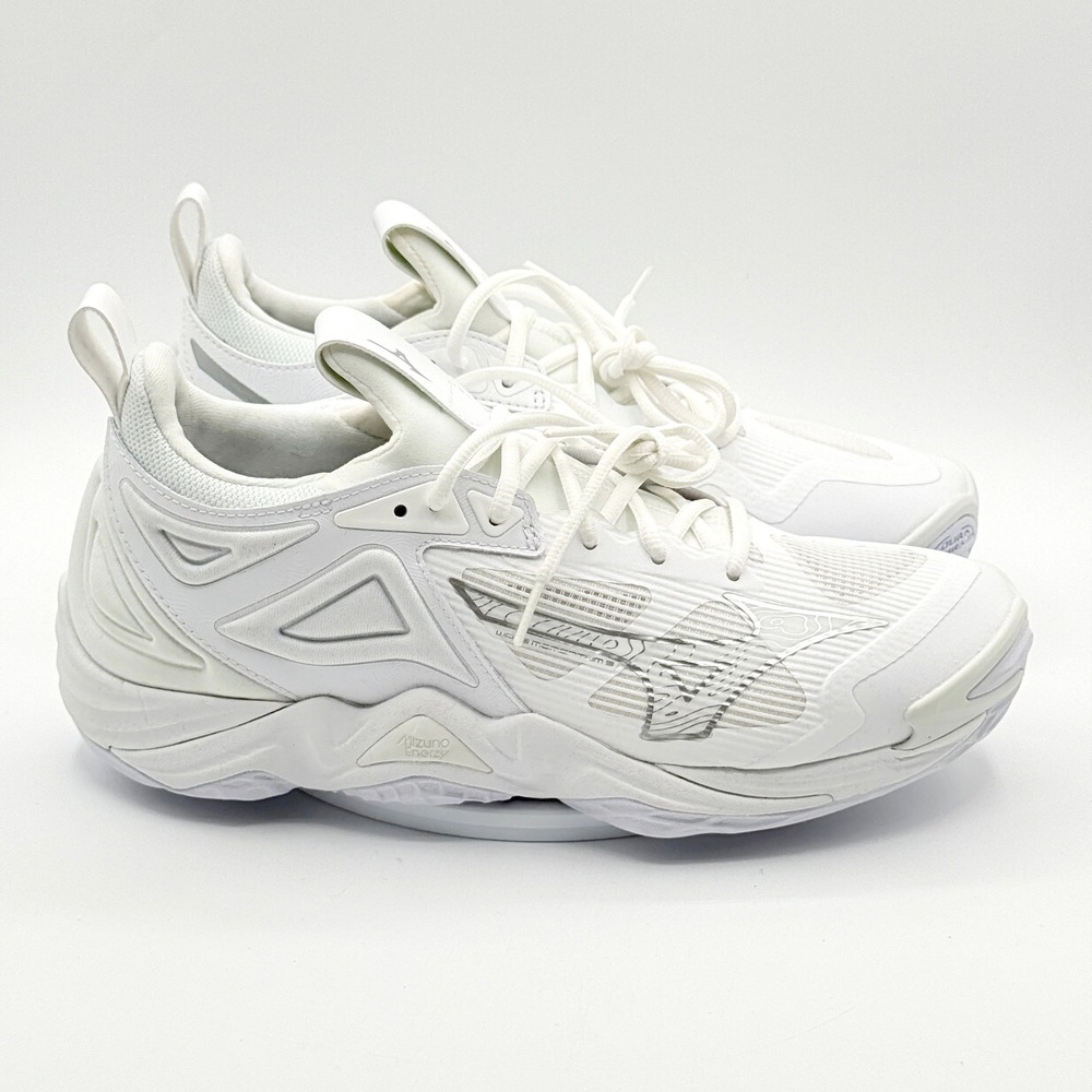 Mizuno Wave Momentum 3 Volleyball / Size 11 Womens / White Silver - NEW
